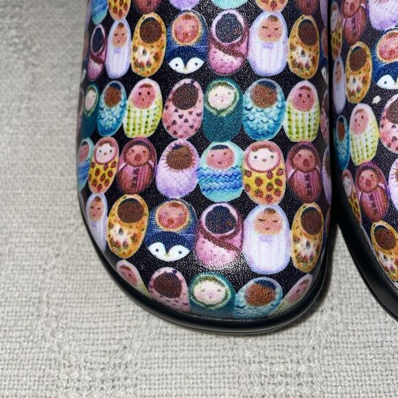 Alegria Women’s Nursing Shoes Size 38 U.S. 7 M Multicolor Baby Motif Comfort - Picture 8 of 12